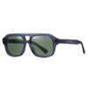 32102 Aviador doble puente unisex acetato gafas de sol