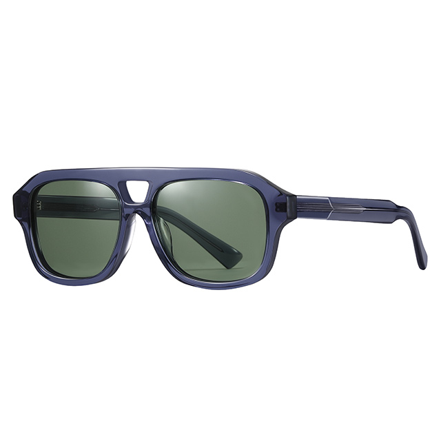 32102 Aviador doble puente unisex acetato gafas de sol
