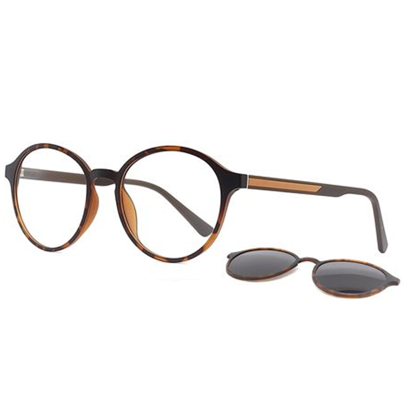 951113 Clip bicolurable de la nariz con ligos de llaves de borde completo de forma completa en los anteojos