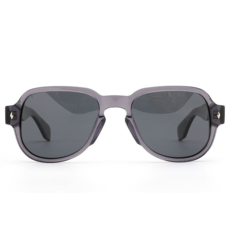 8014 en stock Bisagras dobles Tac lente polarizada Acetato Men Gafas de sol