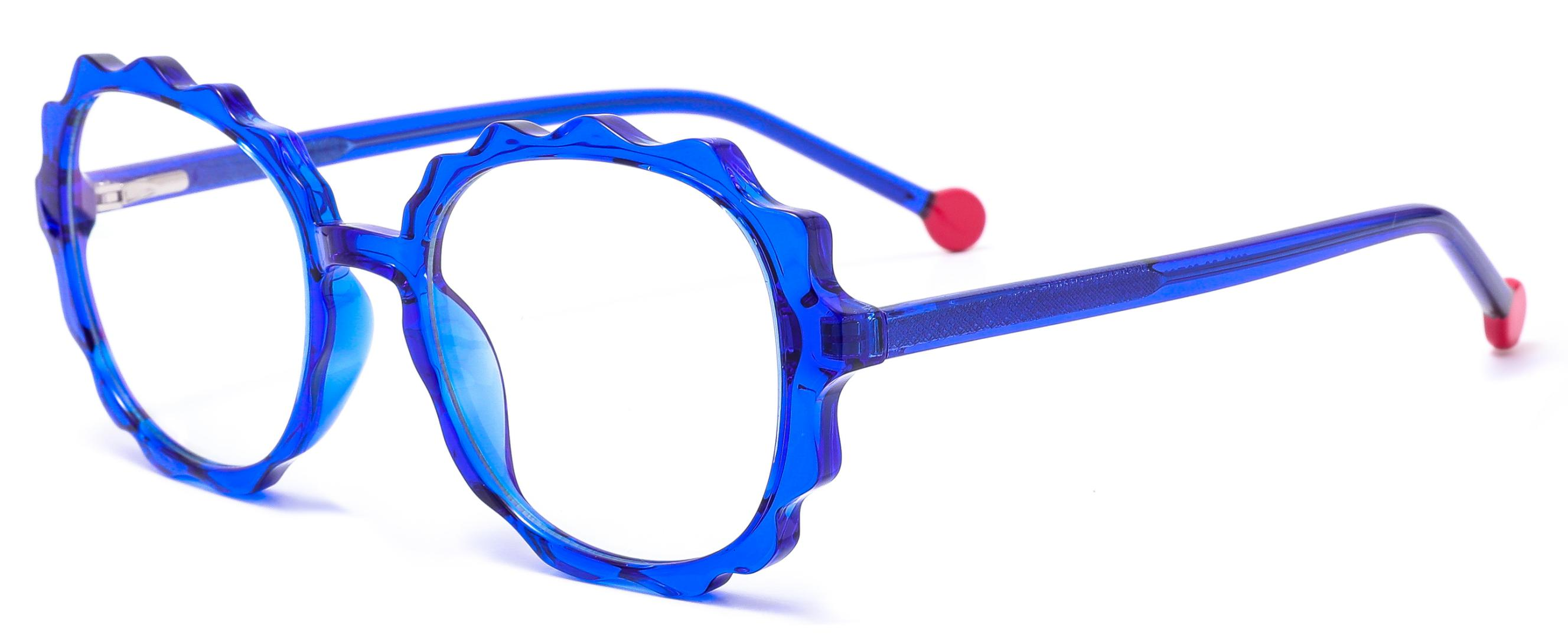 Stock diseñados lindos marcos de onda 3D TR90+CP Anti-Blue Light Women Frames #2026