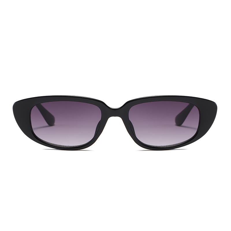 Tendencia de moda forma estrecha ovalada PC reciclado Gafas de sol de mujeres polarizadas #81478