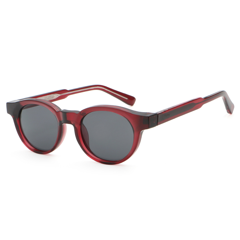 6235 Forma redonda de borde completo Tempples resistentes Gafas de sol unisex unisex