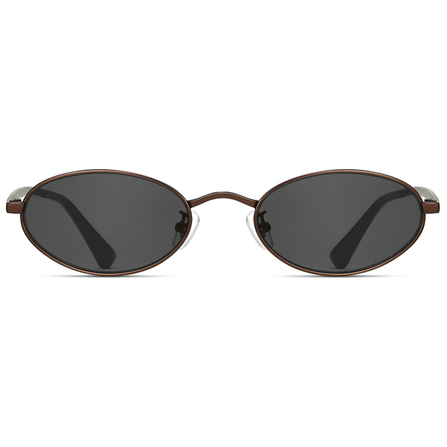 7289 MARCO RETRO OVAL SEMPLE PROQUEADAS EMPLias y almohadillas de la nariz Gafas de sol de metal