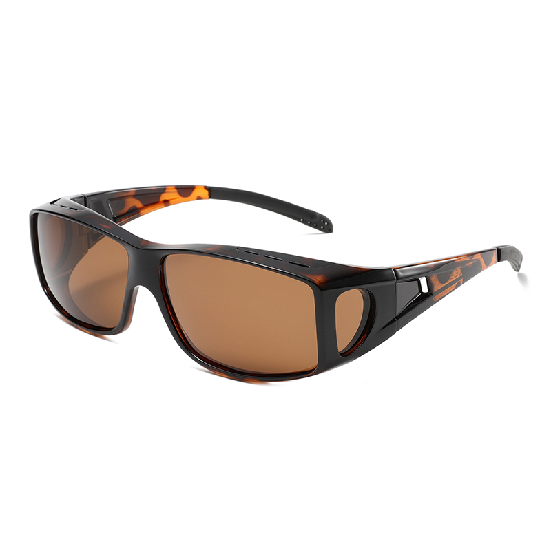 3491 marco de diseño ovalado de gran tamaño UV400 TAC Lente polarizada Gafas de sol cubierto