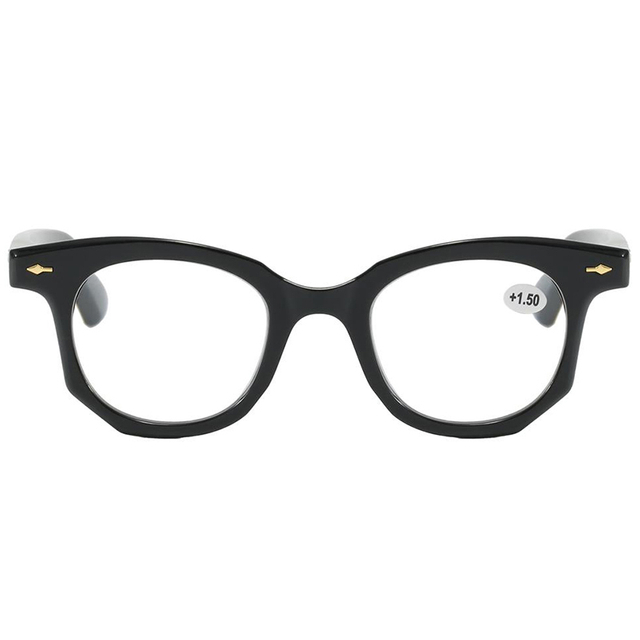 3146 acentos de metal de cuadro completo de forma redonda en templos Línea de cejas Unisex Reader