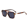 3427 MARCO DE Forma cuadrada al por mayor Puente de doble nariz UV400 Gafas de sol unisex