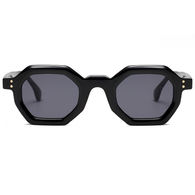 3467 Forma hexagonal geométrica Marco grueso UV400 Categoría 3 en tendencia Gafas de sol unisex