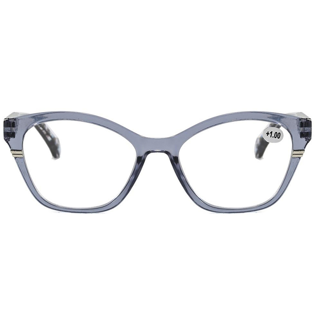 3134 Cateye Shape Plástica Distancia de la pupila de marco completo 62 mm Lector de mujeres