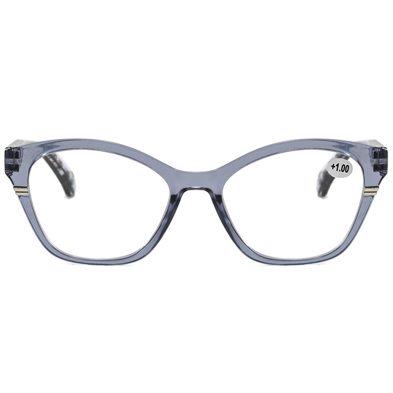 3134 Cateye Shape Plástica Distancia de la pupila de marco completo 62 mm Lector de mujeres