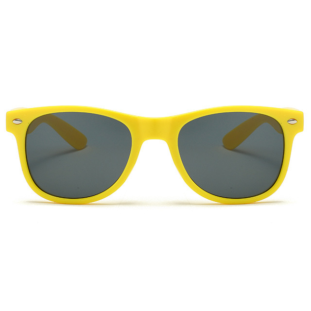 8816305 Los remaches plateados de color amarillo brillante promover gafas de sol de ventas