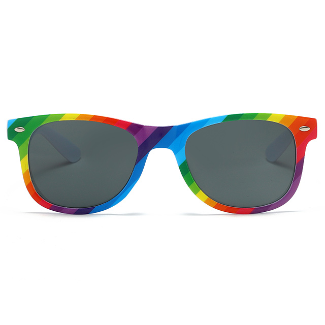 8816316 Impresión de patrones de arcoiris Gafas de sol promocionales de marca