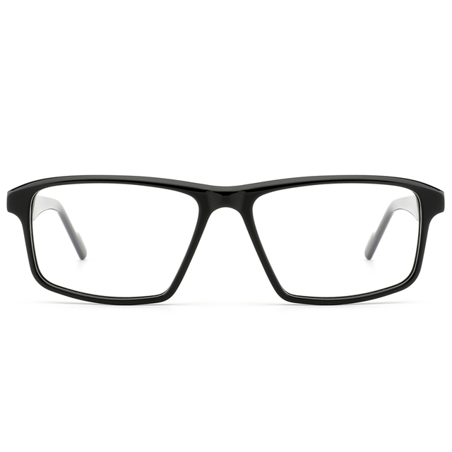 2159 Grandes marcos cuadrados Puente arqueado Puente de nariz a mano marcos ópticos hechos a mano para hombres