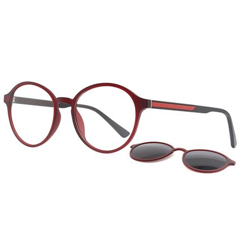 951113 Clip bicolurable de la nariz con ligos de llaves de borde completo de forma completa en los anteojos