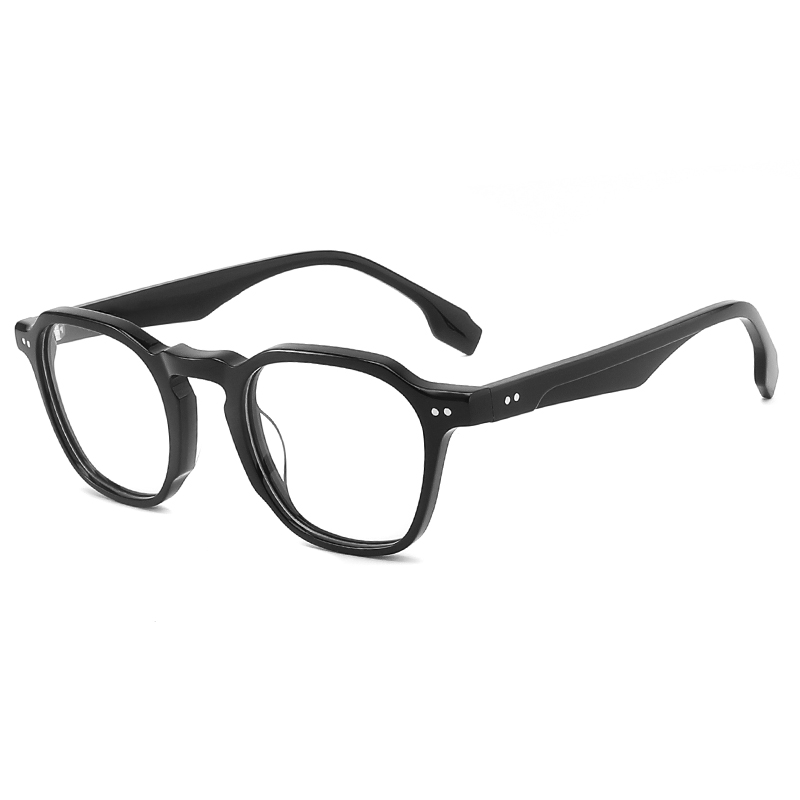 Stock acetato hombres marcos ópticos #2404 2121