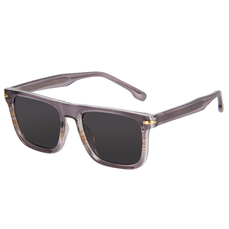 5005 Wayfarer Estilo Gold Metal Rivets Gafas de sol de plástico