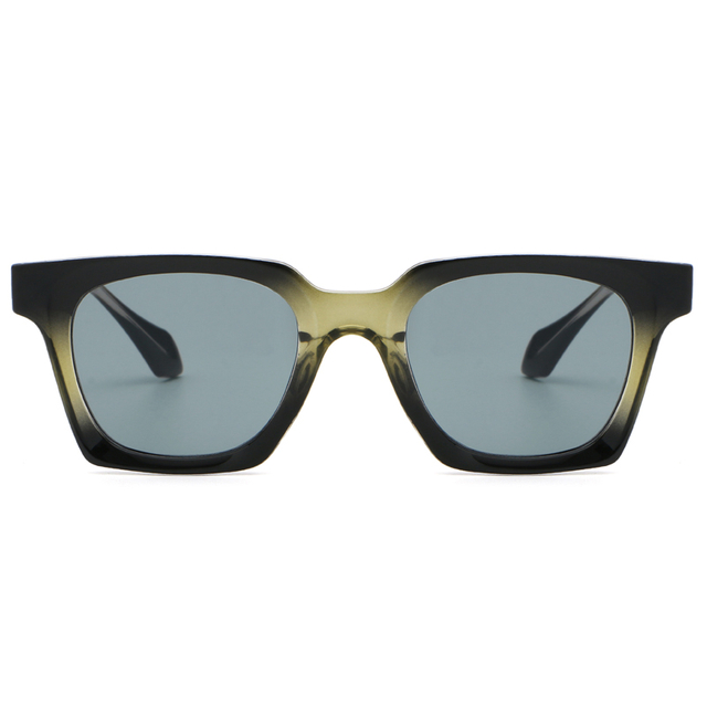 6244 Forma cuadrada Diseño único con colores variados Gafas de sol de plástico