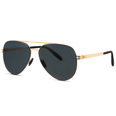 7332 UV400 Protective Ultra Lightweight Metal Construction Aviator Gafas de sol